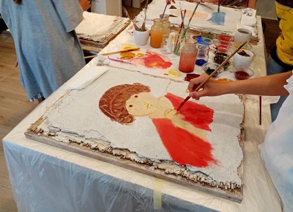Freskenkurs im Kunstatelier im Hinterland des Gardasees 11